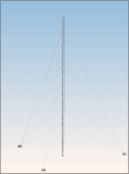Abgespannter Gittermast (M250, 12m)